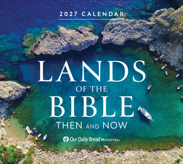 Calendario de pared Tierras de la Biblia 2027